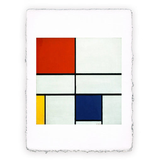 Stampa di Piet Mondrian - Composizione C (n. III) con rosso giallo e blu - 1935