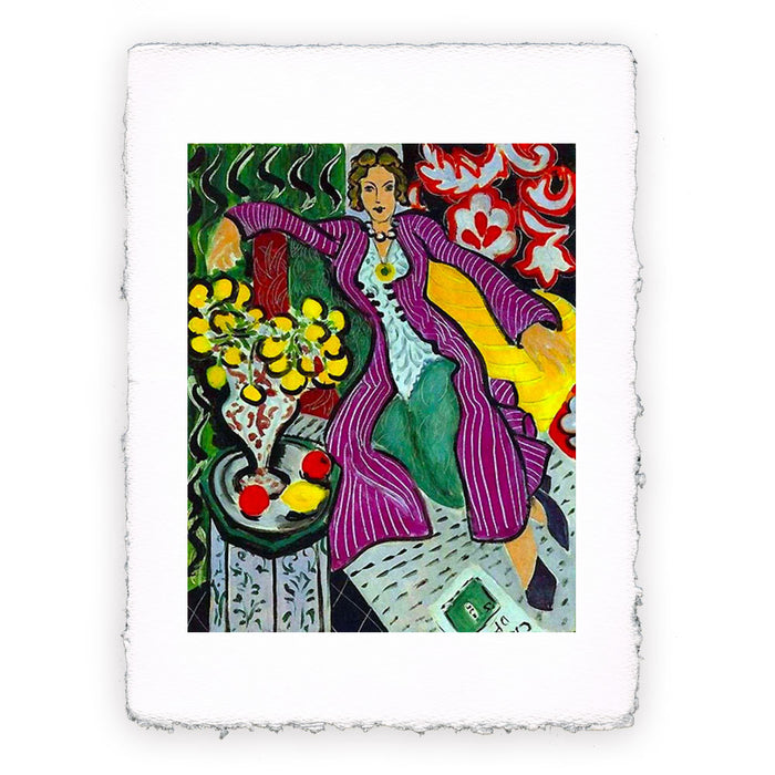 Stampa di Henri Matisse - Donna in vestaglia viola - 1937