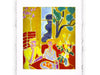 Stampa di Henri Matisse - Due ragazze con sfondo giallo e rosso - 1947