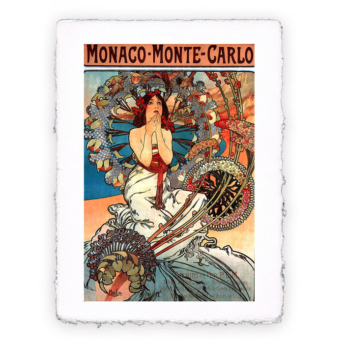Stampa Pitteikon di Alphonse Mucha - Monaco Monte Carlo del 1897