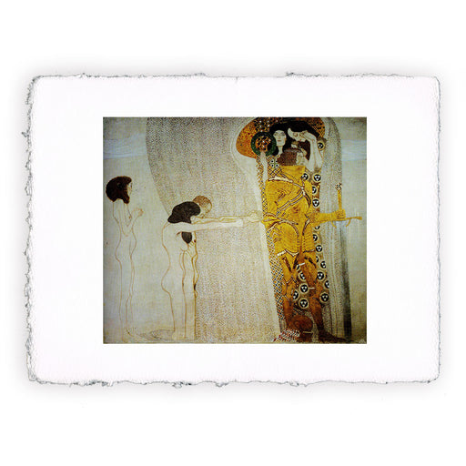 Stampa di Gustav Klimt - Fregio di Beethoven. Il desiderio di felicità. Parete sinistra - 1902