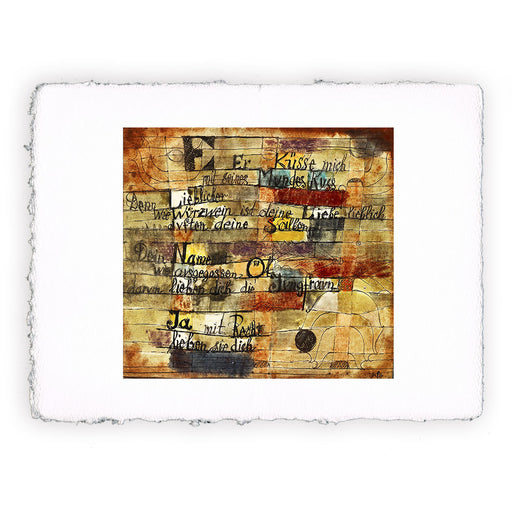 Stampa Pitteikon di Paul Klee - Dalla canzone delle canzoni del 1934