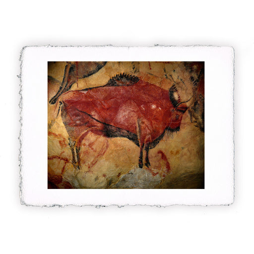 Stampa di arte paleolitica- Pittura di bisonte ad Altamira II
