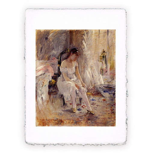 Stampa di Berthe Morisot - Giovane ragazza indossa le calze