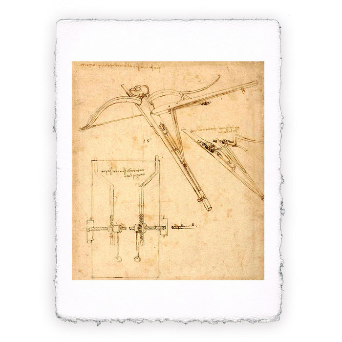 Stampa di Leonardo da Vinci - Codice Atlantico - Balestra 2 - 1478-1519