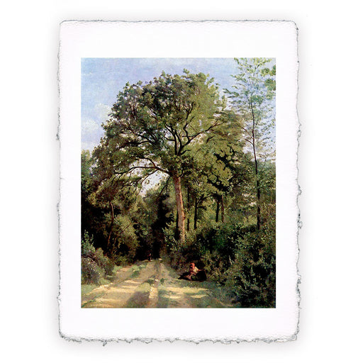 Stampa di Camille Corot - Ingresso nel bosco a Ville d'Avray