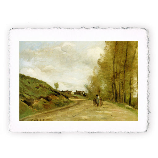Stampa di Camille Corot - La strada a Gouvieux
