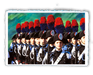 stampa 9 Carabinieri in fila - Collezione esclusiva