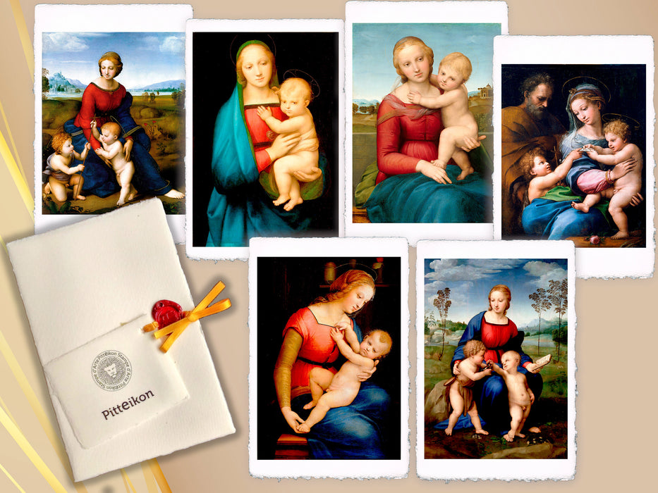 "The Madonnas" by Raphael - Gift box of 6 Miniartprint art prints
