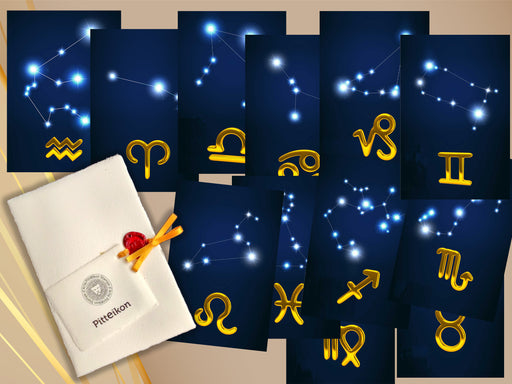 Cofanetto Stelle dello Zodiaco - Tutti i 12 segni formato cartolina