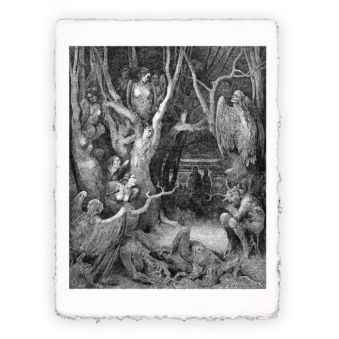 Stampa di Gustave Doré - Inferno canto 13 - 1