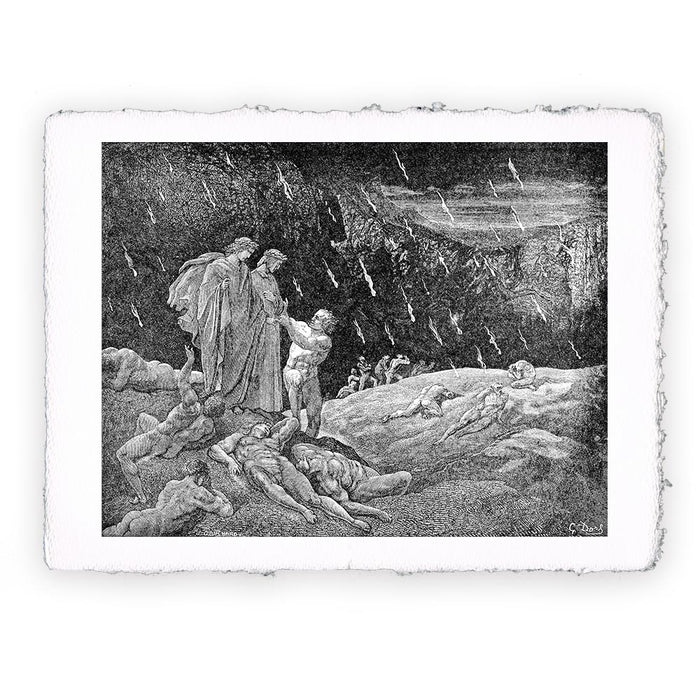 Stampa di Gustave Doré - Inferno canto 15 - 1