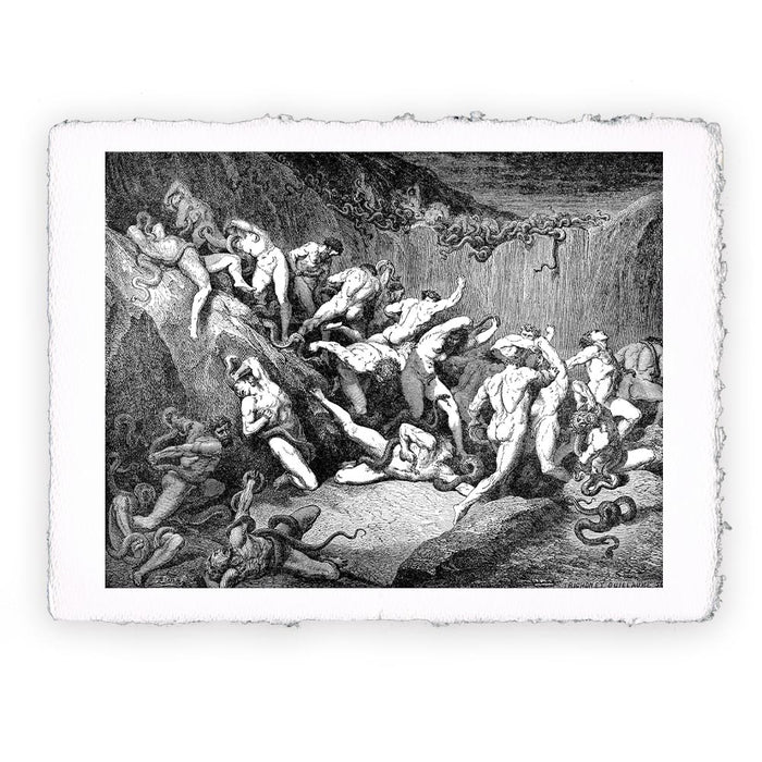 Stampa di Gustave Doré - Inferno canto 24 - 1