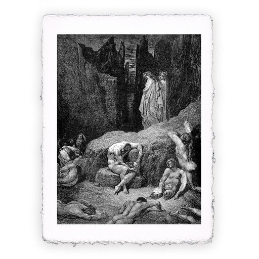 Stampa di Gustave Doré - Inferno canto 29 - 1