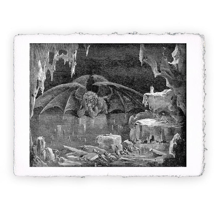Stampa di Gustave Doré - Inferno canto 34 - 1