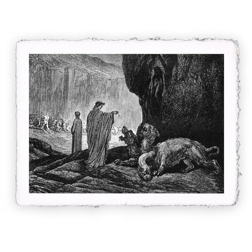 Stampa di Gustave Doré - Inferno canto 06 - 1