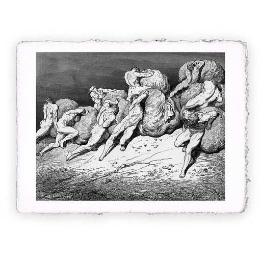 Stampa di Gustave Doré - Inferno canto 07 - 2