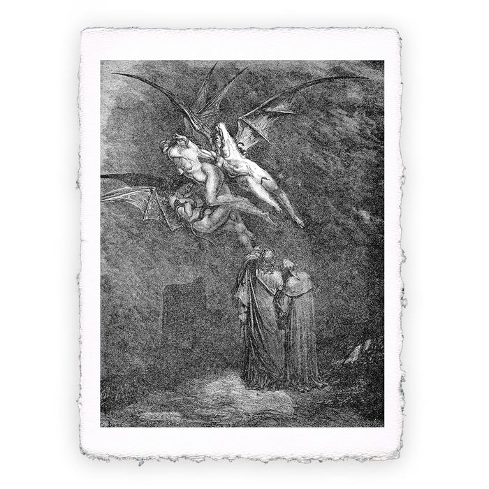 Stampa di Gustave Doré - Inferno canto 09 - 1