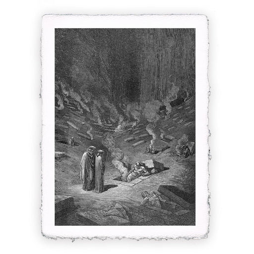Stampa di Gustave Doré - Inferno canto 09 - 2