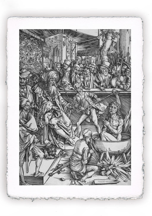 Stampa di Dürer: Apocalisse - 01 - Martirio di San Giovanni