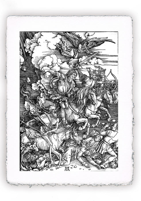 Stampa di Dürer: Apocalisse - 04 - I quattro cavalieri dell'Apocalisse