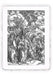 Stampa di Dürer: Apocalisse - 06 - Quattro angeli dei venti e firma del Prescelto