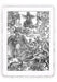 Stampa di Dürer: Apocalisse - 10 - La donna, vestita di luce, e il drago a sette teste