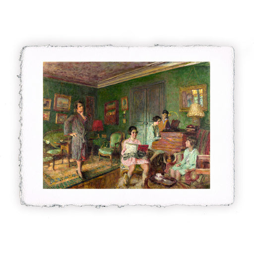 Stampa di Edouard Vuillard - Madame André Wormser e i suoi figli