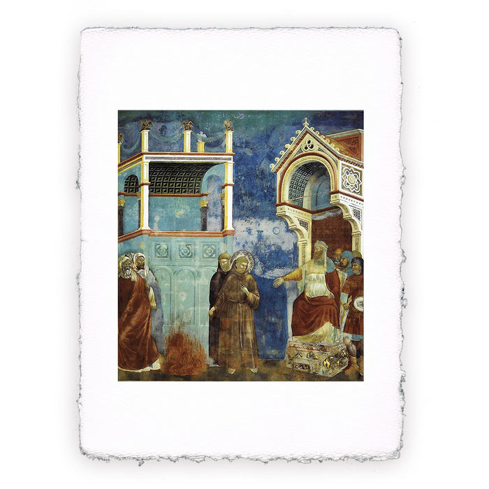 Stampa di Giotto - Assisi - 11 - S. Francesco davanti al sultano