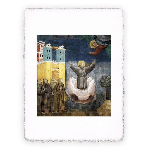 Stampa di Giotto - Assisi - 12 - S. Francesco in estasi