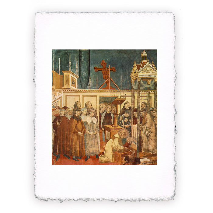 Stampa Pitteikon di Giotto - Assisi - S. Francesco e il presepe di Greccio