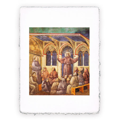 Stampa di Giotto - Assisi - 18 - S. Francesco appare a Arles