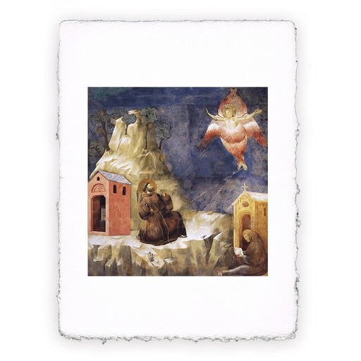Stampa Pitteikon di Giotto in Assisi S. Francesco riceve le stimmate
