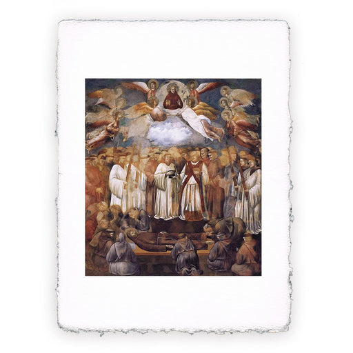 Stampa di Giotto - Assisi - 20 - S. Francesco muore
