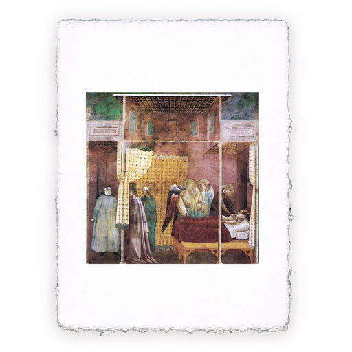 Stampa di Giotto - Assisi - 26 - Guarigione del malato di Lleida