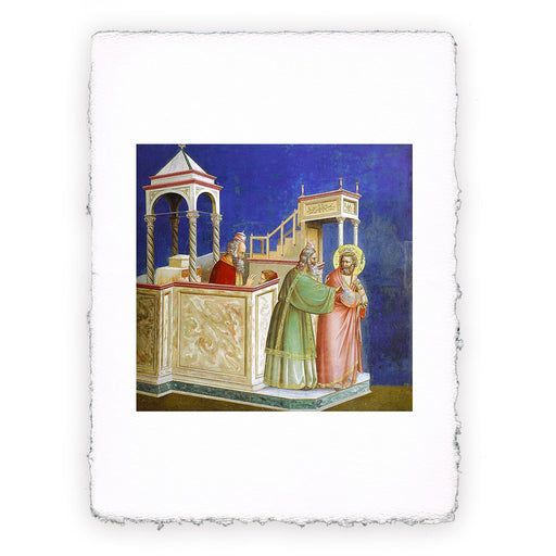 Stampa di Giotto - 01 - Cacciata di Gioacchino - Cappella degli Scrovegni