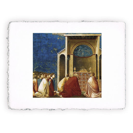 Stampa di Giotto - 09 - Preghiera per la fioritura delle verghe - Cappella degli Scrovegni