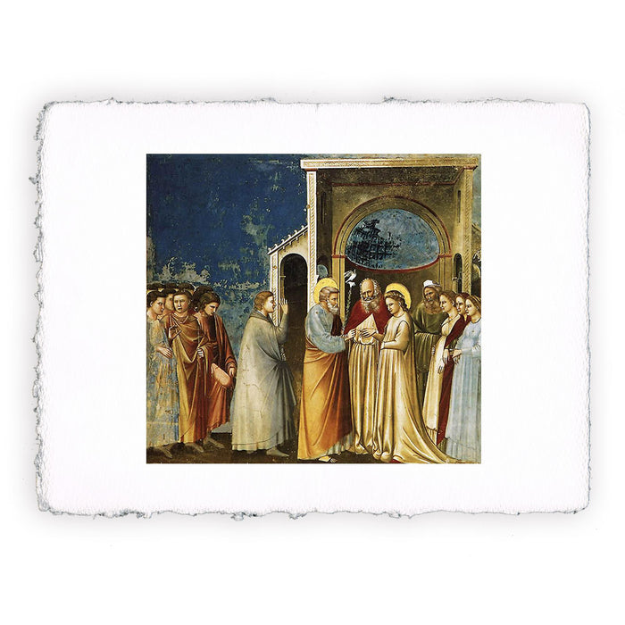 Stampa di Giotto - 10 - Sposalizio della Vergine - Cappella degli Scrovegni