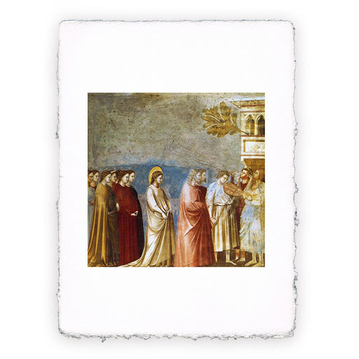 Stampa di Giotto - 11 - Corteo nuziale di Maria - Cappella degli Scrovegni