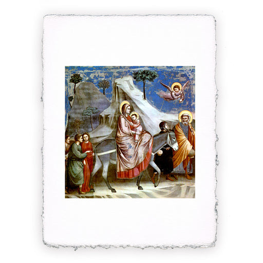 Stampa di Giotto - 15 - Fuga in Egitto - Cappella degli Scrovegni