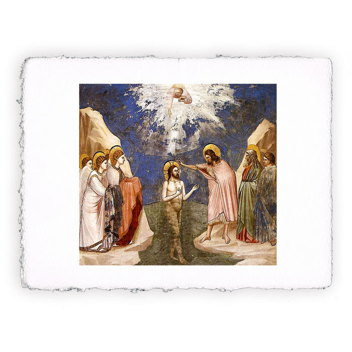 Stampa di Giotto - 18 - Battesimo di Gesù - Cappella degli Scrovegni