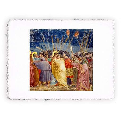 Stampa di Giotto - 23 - Bacio di Giuda - Cappella degli Scrovegni
