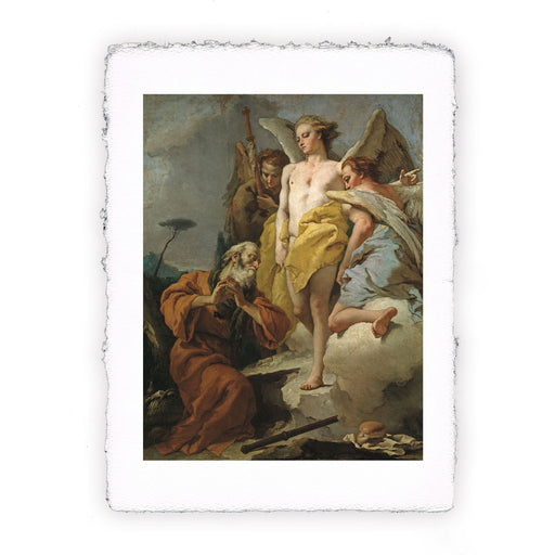 Stampa di Giambattista Tiepolo - Abramo e tre angeli