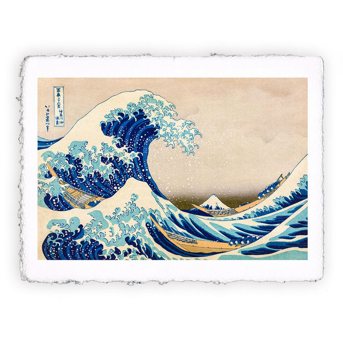 Stampa di Katsushika Hokusai - La grande onda al largo di Kanagawa - 1831