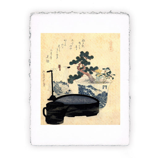 Stampa di Katsushika Hokusai - Un lavello laccato e brocca