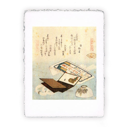 Stampa di Katsushika Hokusai - Ciotola di rossetto per labbra
