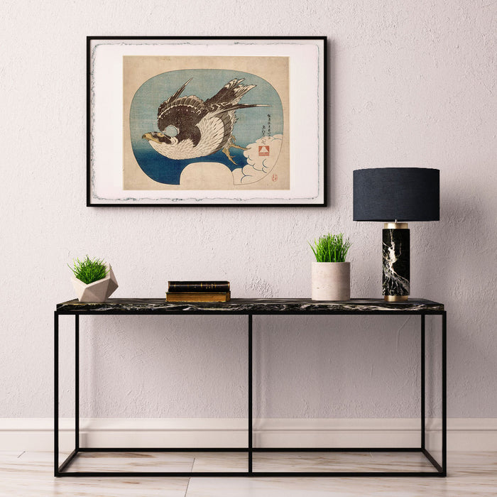 Katsushika Hokusai Print - Falcon in Flight