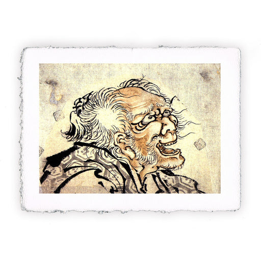 Stampa di Katsushika Hokusai - Testa di un uomo anziano