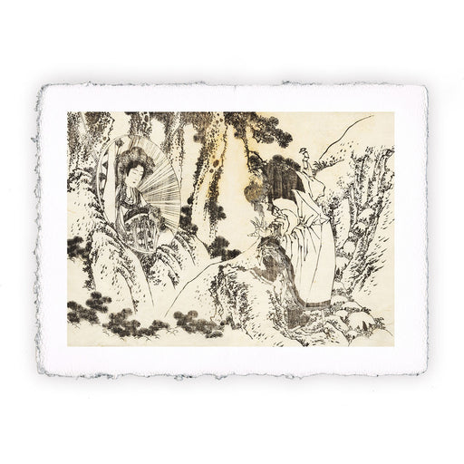 Stampa di Katsushika Hokusai - Una Oiran, una bella cortigiana speciale