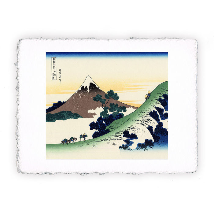 Stampa di Katsushika Hokusai - Il passo di Inume nella provincia di Kai